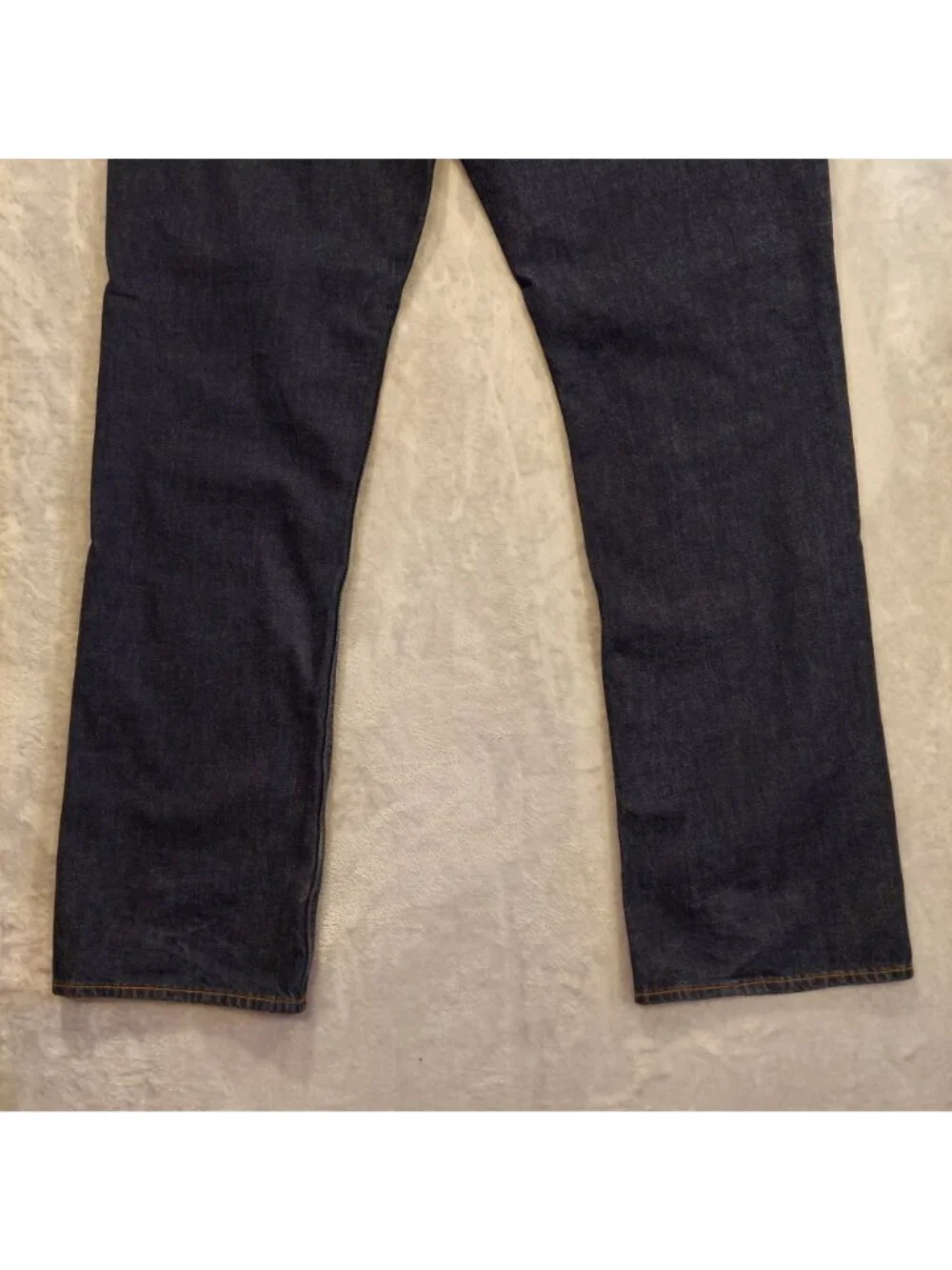 Old Navy dark mens straight 42x36 jeans measure 43x35.5 high rise 100% cotton